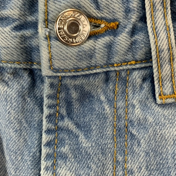 Zara Destroyed Graffitti Jeans 29 Loose Crop Unisex? Mens Womens. - Picture 4 of 11